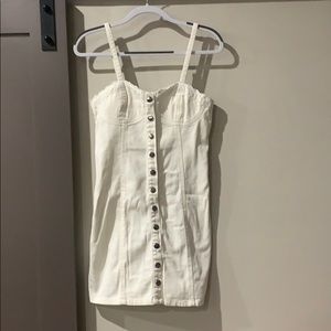 White jean dress